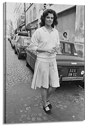 TeDe Retro Female Star Sigourney WEAVER Art Collection Poster Dekoratives Gemälde Druck Leinwand Wandkunst Wohnzimmer Schlafzimmer Poster Gemälde 60 x 90 cm Rahmen Stil