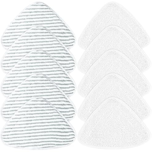 JOLIGAEA 10 Piezas Almohadillas de Repuesto para Fregona de Vapor, Recambios de Mopa Compatible con Limpiador de Vapor Vileda/O-Cedar, Recambio Mopa de Vapo, Accesorios para la Limpieza Vapor