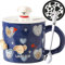 Arawat Cane Tazza Con Coperchio 3d Tazze Animale Cane Tazza Regalo Carino Cane Tazza Di Caffè Tazza Di Ceramica 400 Ml Tazza Di Tè Carino Regalo Di Compleanno Per Le Donne Uomini Ragazzi Fidanzato