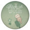 Otter und Frosch Magnet rund rund mit Spruch Glück ist Lebensart kein Ziel Süßes Kawaii Geschenk für Lebenskünstler Perfekt für Geburtstag Weinkeller