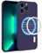 MyGadget Case [ compatible with MagSafe ] compatible with Apple iPhone 13 Pro - Cover Dual Layer with Camera Protection | Inner Lining - Soft Touch Rubber Shell Violet