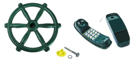 Perfeclan Kinder Spielplatz Ausrüstung Zubehör Outdoor Playset Piraten Teleskop Sicherheit Griffe Schaukel Anhänge für Hinterhof Klettergerüst, #E
