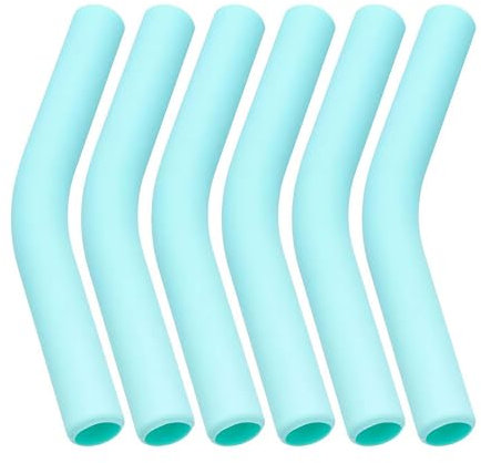Stanley Cup Tumbler Silicone Straws, 6 Pcs Reusable Silicone Tips, Food Grade Rubber, 8-10mm Diameter