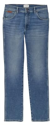 Wrangler Herren Jeans Texas Slim - Blau - Night Shade W29-W50 Stretch Baumwolle