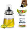 CAVECA Huilier en verre anti-goutte pour cuisine 200 ml avec nouveau versement + cadeau, huilier traditionnel en verre 100 % recyclé et fabriqué en Espagne, distributeur d'huile de cuisine, bouteille