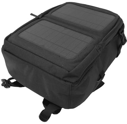 Denash Mochila con Cargador Solar, Mochila Solar Impermeable para Portátil de 14 Pulgadas