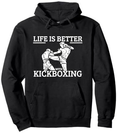 Kickboxer Das Leben ist besser mit Kickboxen Pullover Hoodie