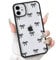 NITITOP Compatible with iPhone 12 Mini Case Cute Clear Black Durable Ribbon Bowknot Pattern for Girls Women Soft TPU Transparent Full Camera Lens Shockproof Protective Phone Cover - Black