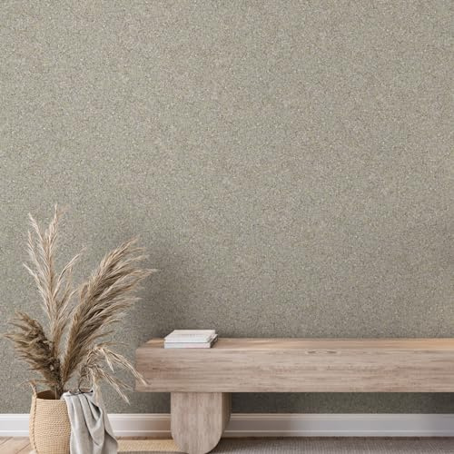 Belka B8 Moderne Graue Tapete - Flüssigtapete - Reine Baumwolle - Baumwollputz- Selbstklebend - Wärme- & Schalldämmend - Modern & Stilvoll, DIY Öko & Natürlich | ca 15 qm (m²)