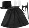 UPKOCH 1juego Accesorios De Detective Sombrero Pajarita y Guantes Para Cospla Fiesta Imitación