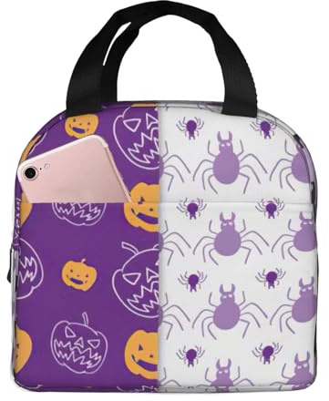 DDSFvbv Happy Halloween - Lonchera térmica reutilizable, portátil, perfecta para el trabajo, picnic, playa, barbacoa