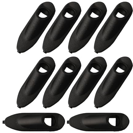 Violiica Kabelschellen für Brems- und Schalthebelleitungen, 31 mm x 8 mm, Kunststoff-Clips für Fahrrad-Kabel-Management-Organizer, Schwarz, 10 Stück