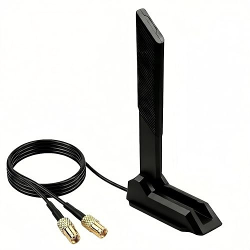 Antenne de rechange pour carte mère de jeu WiFi 7 avec base magnétique pour MSI MAG X870 Z890 Tomahawk/MSI MPG X870E Carbon/X870E Edge/B850/B850-P Series Carte mère de jeu WiFi 7