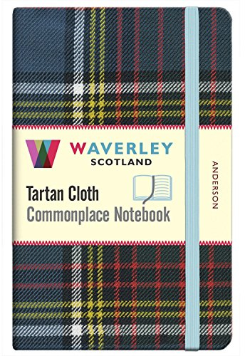 Waverley (M): Anderson Tartan Cloth Commonplace Notebook (Waverley Scotland Tartan Cloth Commonplace Notebooks/Gift/stationery/plaid)