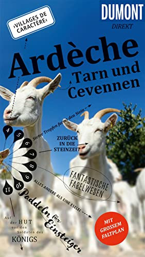 DUMONT direkt Reiseführer Ardeche, Tarn und Cevennen: Mit großem Faltplan
