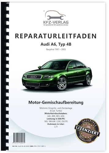 Audi A6, Typ 4B (97-05) Motronic Einspritz/Zündanlage 2,7l - Reparaturanleitung