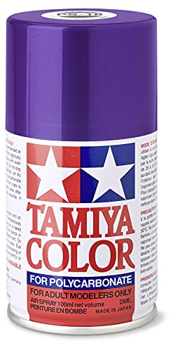 TAMIYA 86018 PS-18 Polycarbonat 100ml-Sprühfarbe für Plastikmodellbau, Bastelzubehör, Sprühfarben für den Modellbau, violett metallic, 100 ml (1er Pack)