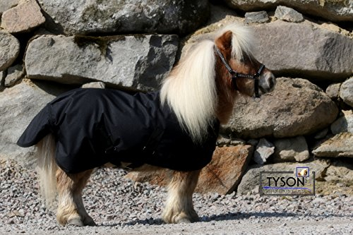 600 D Klett Regendecke Schwarz Winterdecke Outdoordecke Shetty Pony Decke 65 70 75 80 85 90 95 100 cm Hier 85 cm