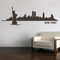 New York City Skyline Freiheitsstatue Wandtattoo Wandaufkleber Wandsticker Wohnzimmer Kinderzimmer Aufkleber Sticker M4 (100 x 32 cm, per Mail)