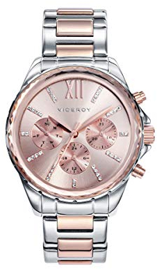 Viceroy 40930-73 - Reloj Cuarzo para Mujer, Correa de acero inoxidable, color Oro Rosa