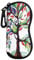 MoKo Custodia per Occhiali da Sole, Astuccio Portatile a Cerniera di Neoprene Morbido con Clip da Cintura, per Occhiali, Montature, Cosmetici, Chiavi, Penne, Schede, ECC, Fortunato Albero
