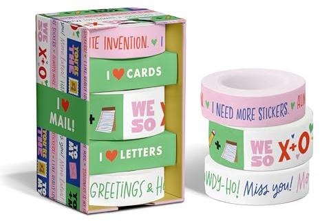 Em & Friends I Heart Mail Washi Tape: Set of 3 Washi Tape Rolls (Em & Friends Washi Tap)
