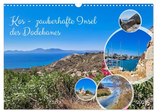 Kos - zauberhafte Insel des Dodekanes (Wandkalender 2026 DIN A3 quer), CALVENDO Monatskalender: Beliebte Urlaubsinsel in der Ägäis (CALVENDO Orte)