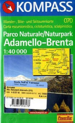 Kompass Karten, Naturpark Adamello-Brenta: Mit alpinen Skirouten. 1:40000 (KOMPASS Wanderkarte)