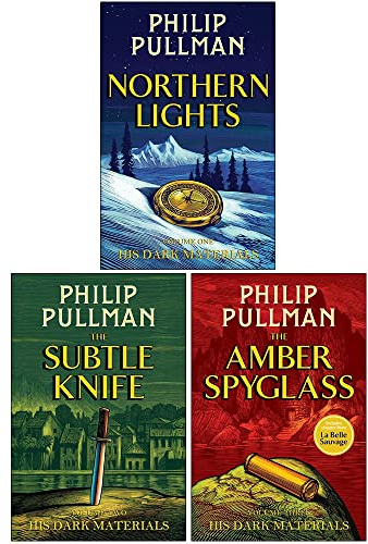 His Dark Materials Trilogy 3 Books Collection Set by Philip Pullman (Northern Lights, The Subtle Knife, The Amber Spyglas)