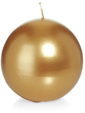 Kugelkerzen Gold 80 mm 6 Stueck
