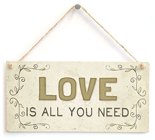 Love is All You Need - Beautiful Romantic Home Accessory Gift Sign
