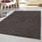 HomebyHome Kurzflor Teppich Wohnzimmer 120 x 170 cm Mokka - Modern Gabbeh-Look Teppich Extra Weich, Pflegeleicht und Langlebig - Ideal für Schlafzimmer, Küche und Esszimmer