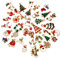 SAVITA 38 Stück Weihnachtsanhänger - Charms Anhänger, DIY Weihnachtsschmuck für Herstellung von Schmuck, Ohrringen, Bekleidungszubehör - Xmas Stil
