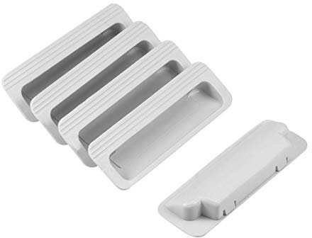 Flush Pull Finger Insert Poignées de porte d'armoire encastrées 110mm x 37mm x 16mm 5Pcs