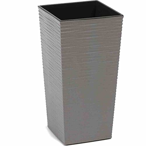 Siena Garden Pflanzgefäß ECO Nizza grau 30x30x57,0 cm