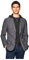HACKETT LONDON Mens Strch Txture W/Hood Jacket, 945GREY, 38W/32L