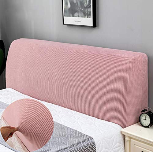 APTBJKUiU copertura testata letto matrimoniale copri testiera letto matrimoniale elastica Fodera Elastica Protezione Pacchetto completo a 360° Rosa 180cm(Testiera71-79)