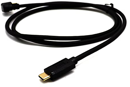 AWADUO 3.1 Typ C U-förmiges USB C Kabel, 4K @60hz 10 Gbs Typ C Stecker 180 Grad auf Typ C 3.1 C Stecker Kabel Auto Datenkabel, 180 Grad USB C Ladekabel für Smartphone/Desktop/Notebook/4K Video (1M)