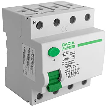 Fi-Schalter 40A 30mA 4p 6kA Typ A FI-Schutzschalter GACIA