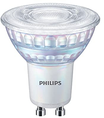 Philips LED CorePro GU10 Spotlight 4W (50W Halogen Replacement), Glass Dimmable LED Spot Light Bulb, 2700K Warm White Light, Energy Efficient Downlight Lamp, Long Life Performance