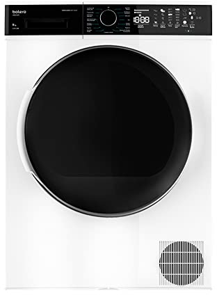 Cecotec Secadora con Bomba de Calor de Libre instalación 9 Kg Bolero DressCode Dry 9500. 1000 W, 15 Programas, Bajo Consumo, Planchado fácil, Secado Óptimo, Cuidado de la ropa, Blanco