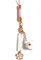 bopely Charme de téléphone, Lapin Mignon Fleur de Cerisier breloque de Sangle de téléphone Portable lanière de téléphone Pendentif Porte-Bonheur pour Porte-clés Sac à Main décoration