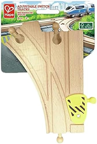 Hape Binari meccanici per ferrovia a Y, 2 pezzi in legno