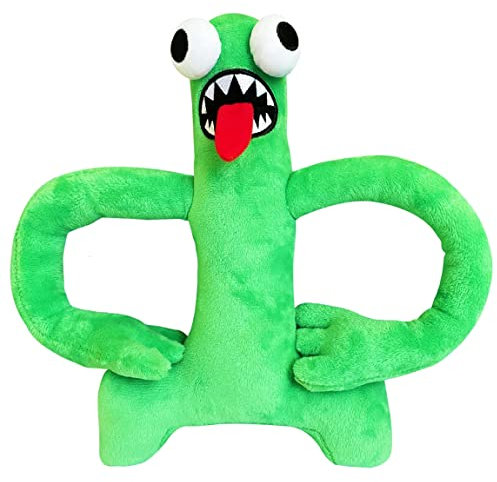 Roblox Rainbow Friends,Horror Gioco Bambola di Peluche Rainbow Friends,Rainbow Friends Peluche,il miglior regalo di Natale per ragazzi e ragazze(Verde)
