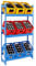 PROREGAL Getränkekistenregal Camel blau für 9 Kisten, HxBxT 180x100x30cm Getränkeregal, Kistenregal, Kastenregal, Getränkekistenständer