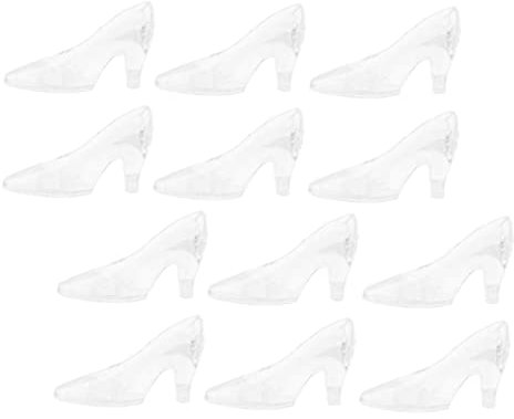 LIFKOME 24pcs Crystal Shoes Desktop Decor Decorative Shoe for Slippers Wearable Toy