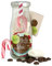 Der Zuckerbäcker DIY vegane heiße Schoki – vegane Schokolade mit veganen Marshmallows und Zuckerstange zum Selbermachen in hochwertiger Glas-Flasche, süße Geschenk-Idee zu Weihnachten und Nikolaus