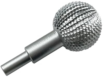 41.2mm Carbide Burr Ball Rotary Burr Ball Gouge Grinding Head for Angle Grinder for Wood Carving Grinding Polishing Engraving (Silver)