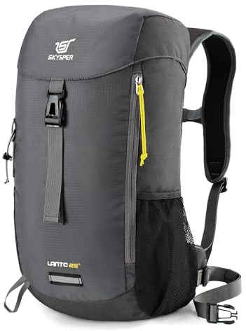 SKYSPER Wanderrucksack 25L Trekkingrucksack Rucksack Klein Tagesrucksack Travel Daypack Wandern Rucksack für Herren Damen