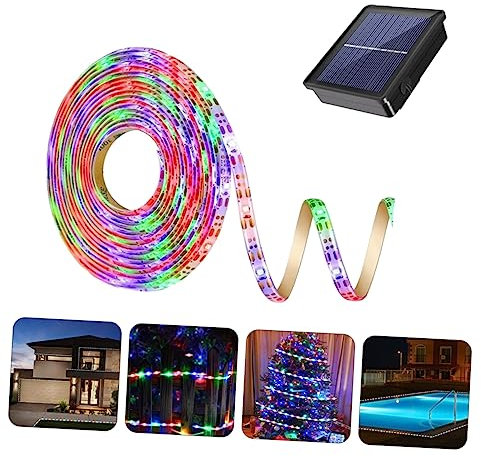 HOMSFOU 1stk Solarlichtleiste Garten Lichtleiste Für Den Außenbereich Streifenbeleuchtung Im Freien Kronleuchterdekoration Partydekoration Türdekoration Led Plastik Weicher Lichtstreifen